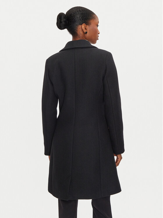 Morgan Morgan Cappotto di lana 242-GATI.F Nero Regular Fit