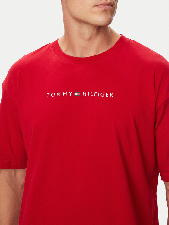 Tommy Hilfiger Tommy Hilfiger Тишърт UM0UM03685 Червен Relaxed Fit