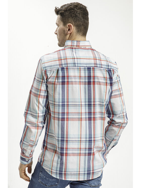 Cross Jeans Cross Jeans Koszula 35569-553 Kolorowy Regular Fit