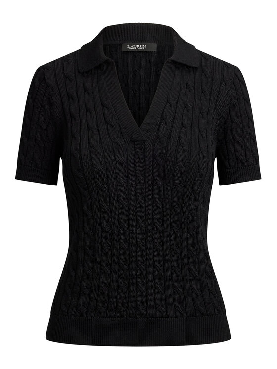 LAUREN RALPH LAUREN LAUREN RALPH LAUREN Polo 200P14041002 Czarny Regular Fit