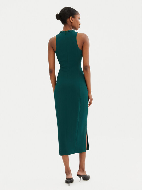 PINKO PINKO Abito da cocktail 104093 A23V Verde Slim Fit