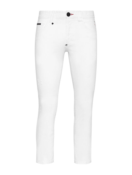 PHILIPP PLEIN PHILIPP PLEIN Džínsy 10219 Biela Skinny Fit