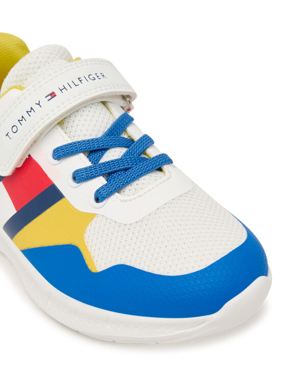 Tommy Hilfiger Tommy Hilfiger Sportcipők Flag Low Cut Lace-Up/Velcro T1X9-34369-1843 S Színes