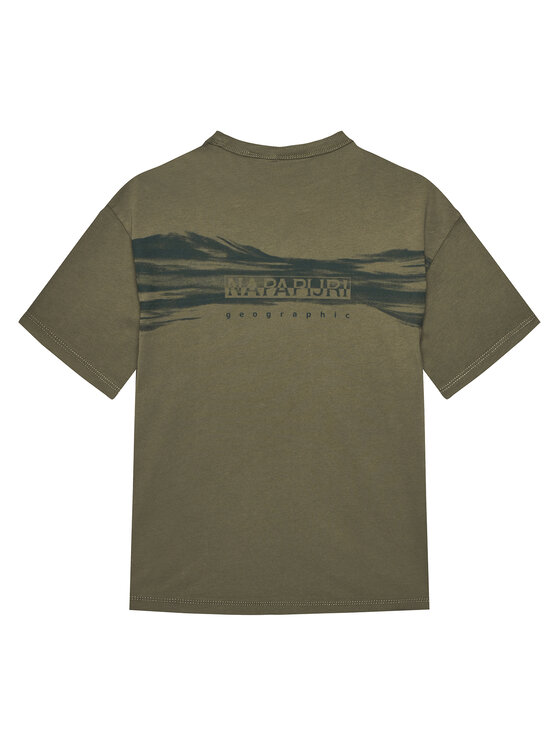 Napapijri Napapijri T-Shirt S-Ahr NP0A88ZO D Zielony Regular Fit