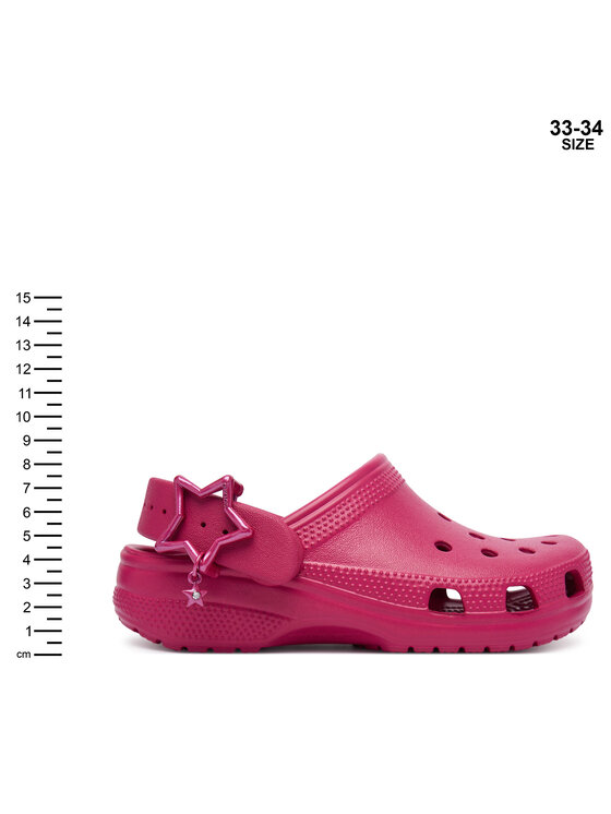 Crocs Crocs Klapki Classic Star Buckle Clog 213941 Różowy