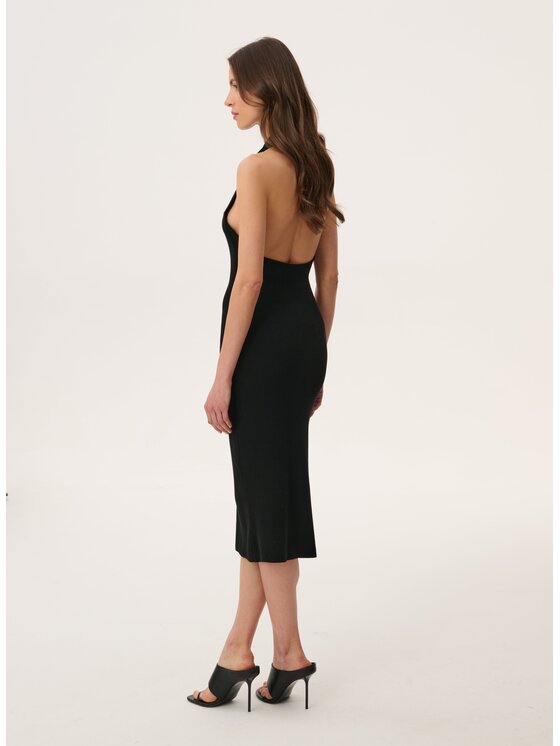 LEBRAND LEBRAND Sukienka letnia Amalfi Czarny Regular Fit