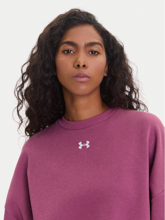 Under Armour Under Armour Bluza Ua Rival 1386463 Różowy Oversize