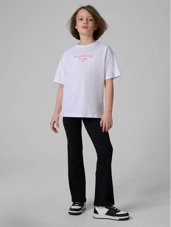 4F 4F T-Shirt JELLIFICATION Biały Loose Fit