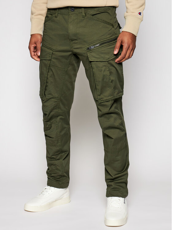 G-Star Raw Auduma bikses Rovic D02190-5126-6059 Zaļš Tapered Fit