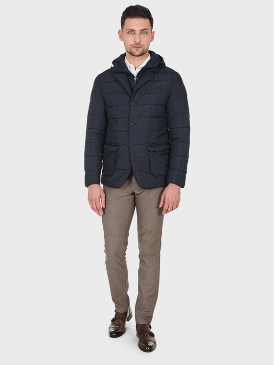 Evenemen Evenemen Kurtka przejściowa HERNO Granatowy Slim Fit