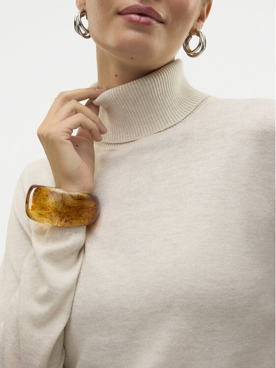Vero Moda Vero Moda Rolák Iris 10320450 Béžová Slim Fit