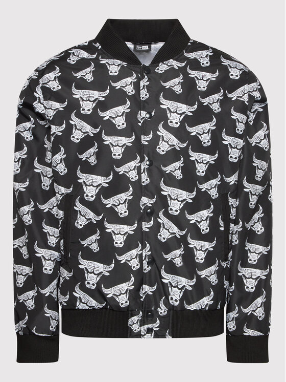 New Era New Era Bomber Chicago Bulls All Over Logo 12893178 Crna Regular Fit
