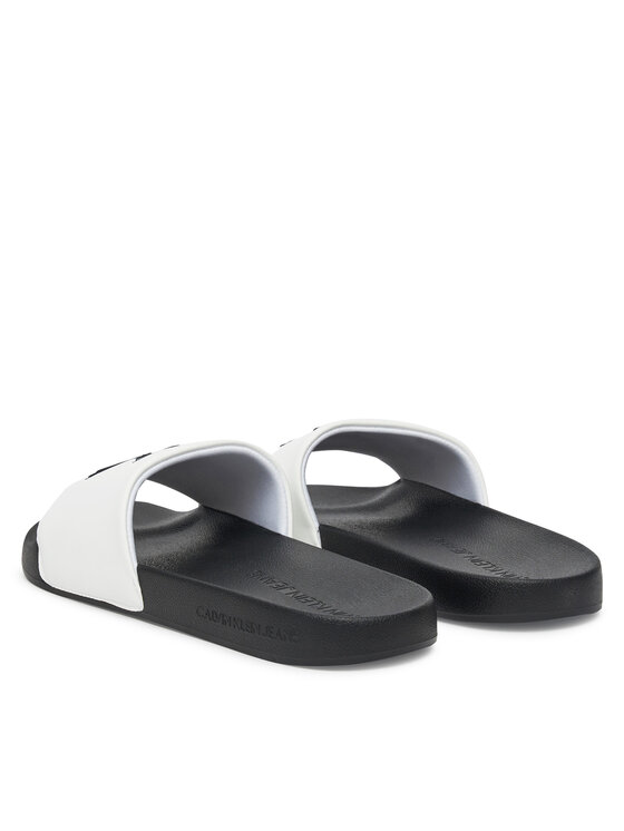 Calvin Klein Jeans Calvin Klein Jeans Klapki Slide Jelly Mono Pu YM0YM01281 Biały