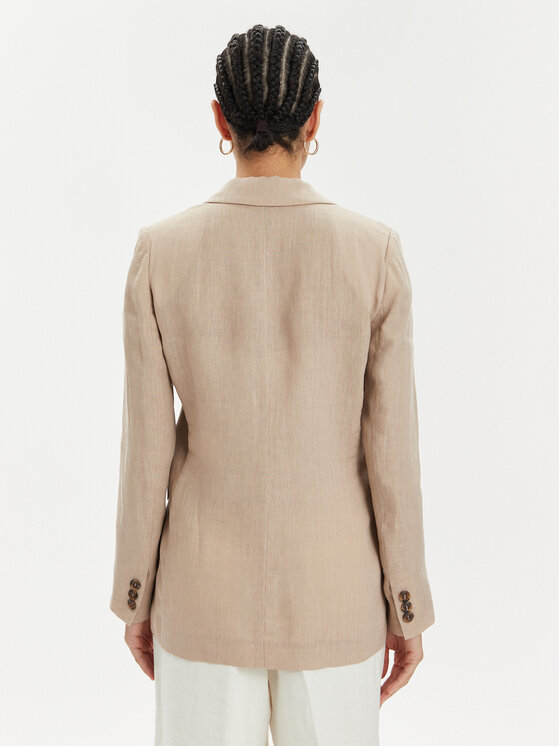 Marella Marella Marynarka Afro 2413041094 Beżowy Regular Fit