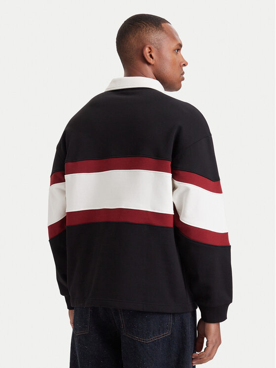 Kappa Kappa Polo majica 37284HW Črna Comfort Fit
