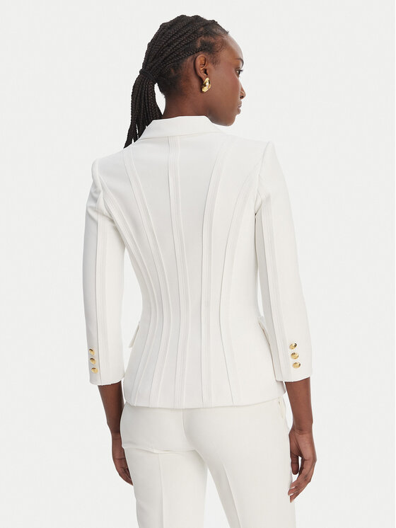 Elisabetta Franchi Elisabetta Franchi Sako GI-218-61E2-V780 Bílá Regular Fit
