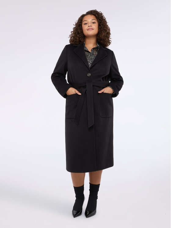 Fiorella Rubino Fiorella Rubino Cappotto 0039T000346N033 Nero Regular Fit