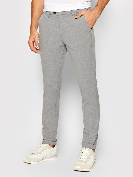 Jack & Jones Jack & Jones Chino kalhoty Marco 12169491 Šedá Slim Fit