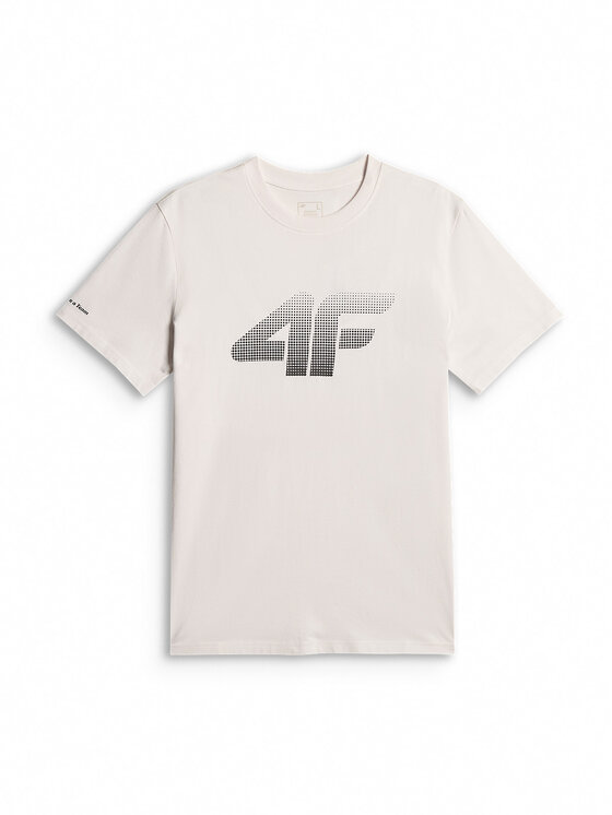 4F 4F T-Shirt COMMERCIAL Biały Regular Fit