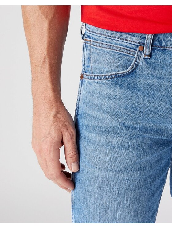 Wrangler Wrangler Jeansy W15QHR18Y Granatowy Straight Leg