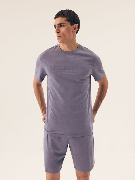 Henderson Henderson Piżama 42626 Granatowy Regular Fit