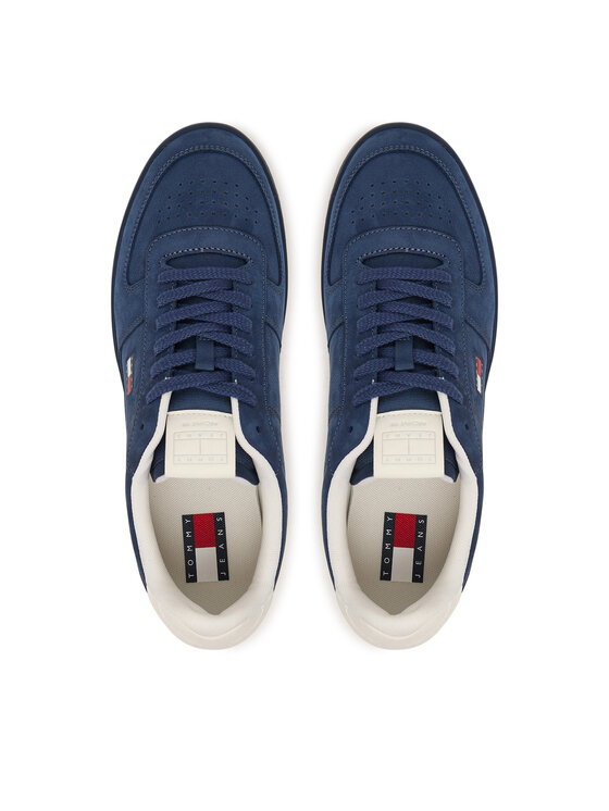Tommy Jeans Tommy Jeans Sneakersy Tommy Jeans Low Suede Runner EM0EM01800 Tmavomodrá