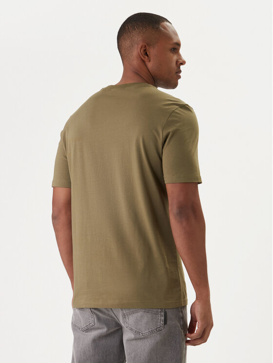 HUGO HUGO T-Shirt Dero222 50466158 Khaki Regular Fit