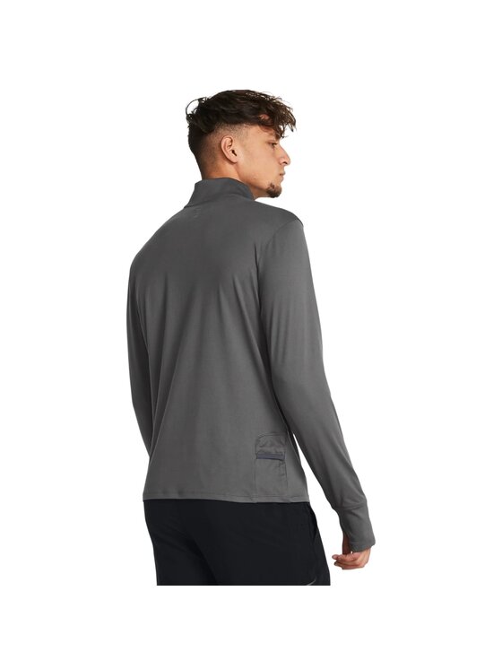 Under Armour Under Armour Koszulka techniczna LAUNCH PRO 1/4 ZIP Szary Basic Fit