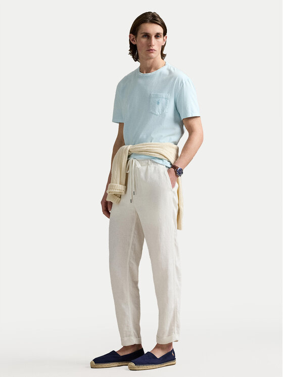 Polo Ralph Lauren Polo Ralph Lauren T-Shirt 710969628002 Světle modrá Custom Slim Fit