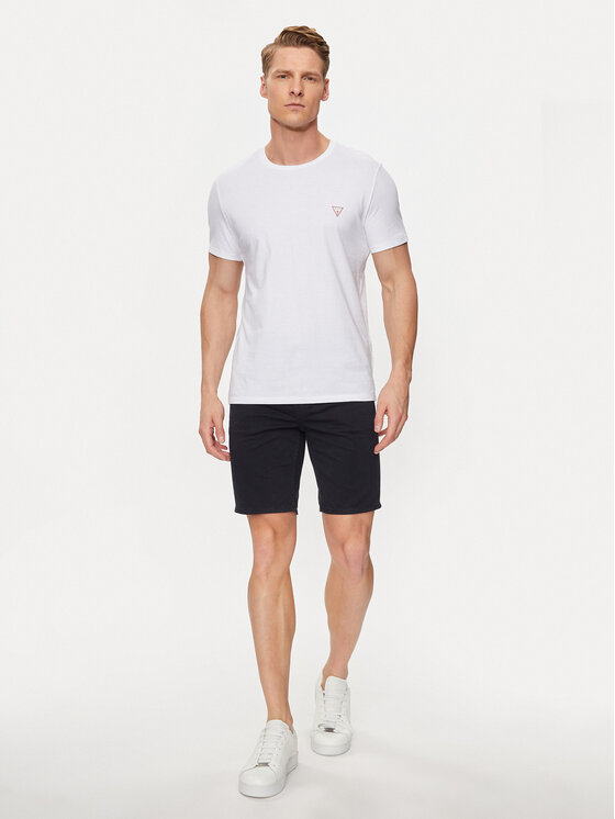 Guess Guess Džínsové šortky Angels M4GD03 WG3MA Tmavomodrá Slim Fit
