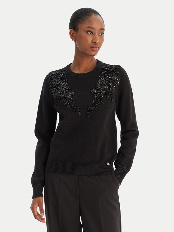 Artigli Artigli Sveter ACMA002799 Čierna Regular Fit