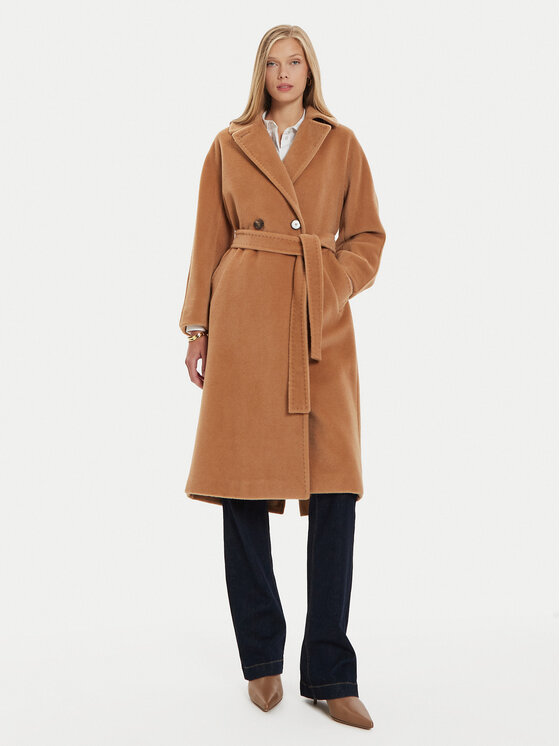 Marella Marella Wollmantel Dede 2423016082 Braun Regular Fit