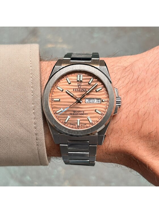 Festina Festina Zegarek F20073-7 Srebrny