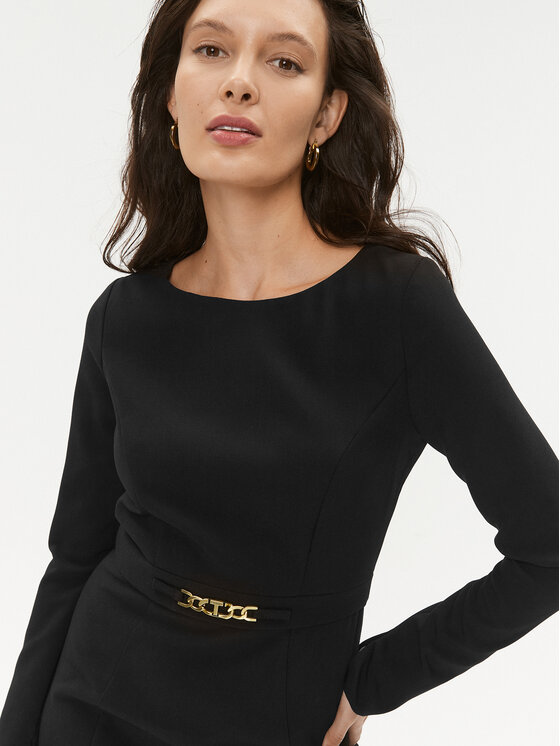 TWINSET TWINSET Sukienka codzienna 232TT2195 Czarny Regular Fit