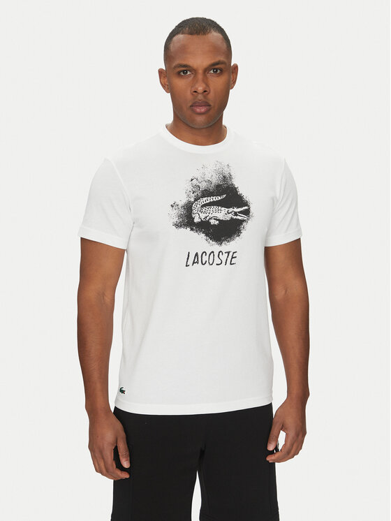 Męski T-Shirt Lacoste, Rozmiar 6, Biały, TH8917