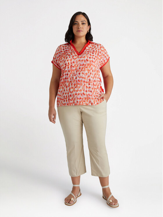 Fiorella Rubino Fiorella Rubino Pantaloni di tessuto P145L102148N002 Crema Regular Fit