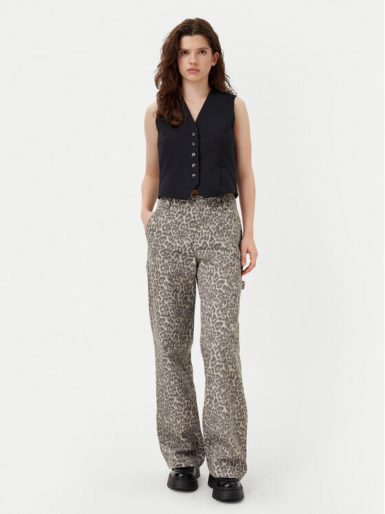 Noisy May Noisy May Штани з тканини Jill 27032731 Бежевий Straight Fit