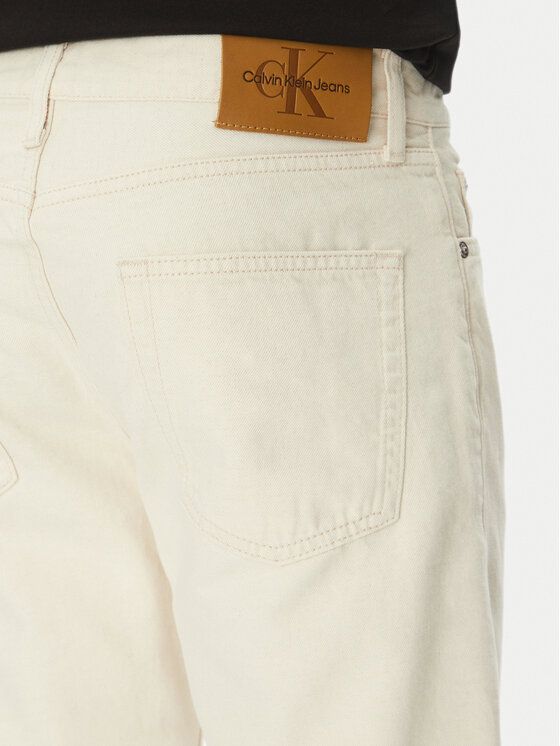 Calvin Klein Jeans Calvin Klein Jeans Džinsai J30J327539 Balta Straight Fit