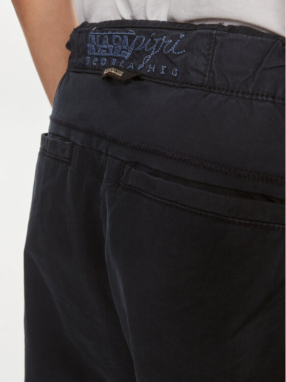 Napapijri Napapijri Stoffhose Aberdeen NP0A4I4S Dunkelblau Loose Fit