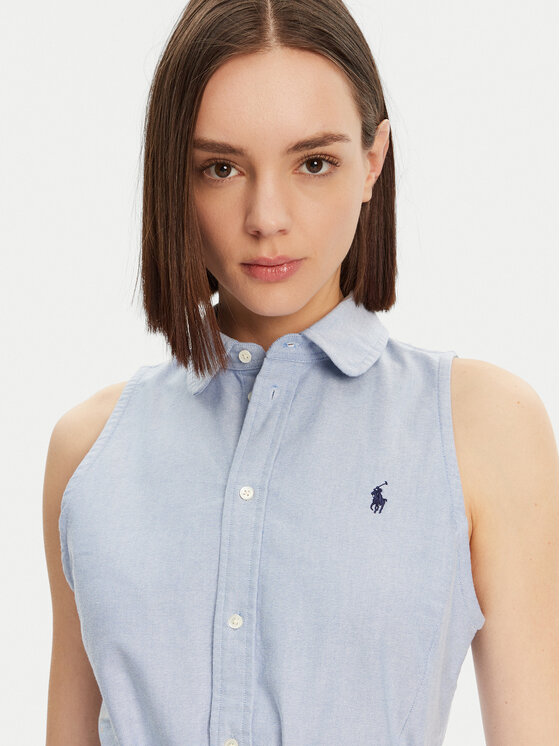 Polo Ralph Lauren Polo Ralph Lauren Haljina košulja 211906437006 Plava Regular Fit
