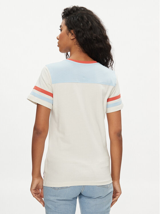 Wrangler Wrangler T-Shirt Yoke 112350188 Εκρού Slim Fit