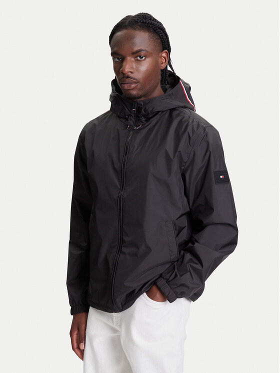 Tommy Hilfiger Tommy Hilfiger Bunda pro přechodné období MW0MW40225 Černá Regular Fit