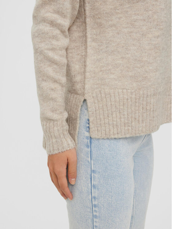 Vero Moda Vero Moda Pulover 10269229 Bej Regular Fit
