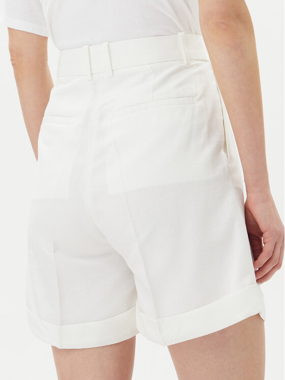 Tommy Hilfiger Tommy Hilfiger Шорти от плат WW0WW47213 Екрю Regular Fit