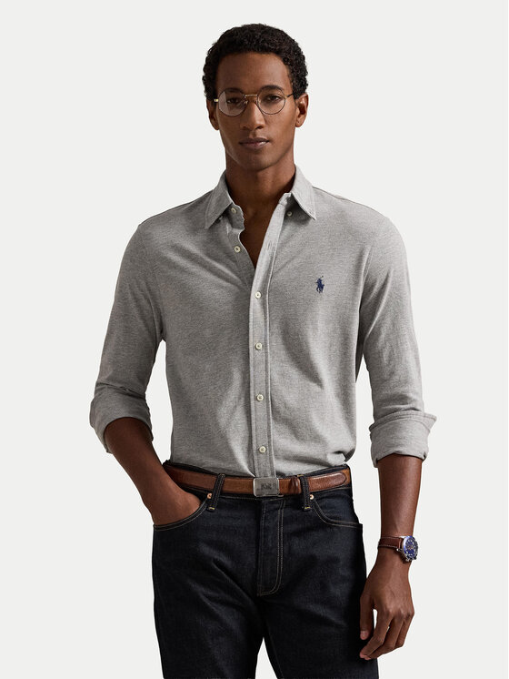Polo Ralph Lauren Polo Ralph Lauren Košile 710654408 Šedá Regular Fit