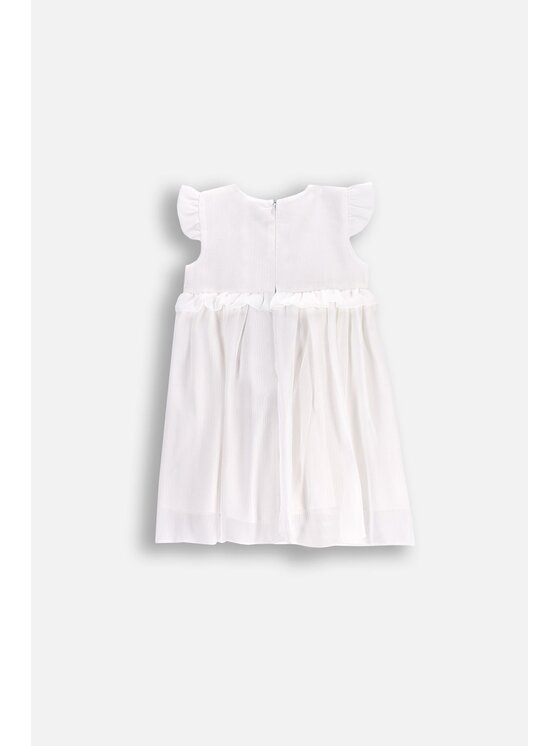 Coccodrillo Coccodrillo Sukienka WC5128204EBG-003 Écru Regular Fit