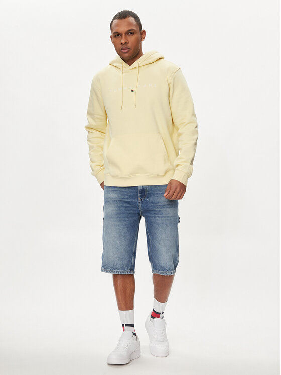 Tommy Jeans Tommy Jeans Суитшърт Linear Logo DM0DM17985 Жълт Regular Fit