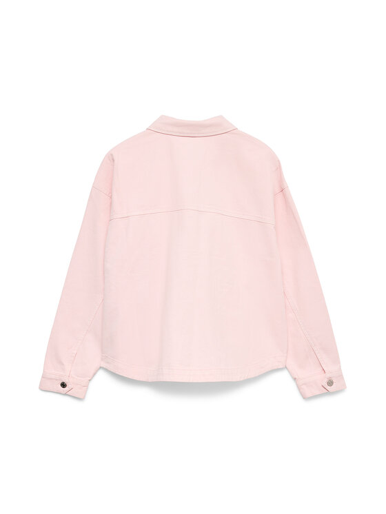Vero Moda Vero Moda džínová košile Jamie 10331693 Růžová Relaxed Fit
