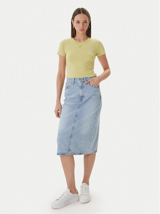 HUGO HUGO T-krekls Delanor 50512000 Bēšs Slim Fit