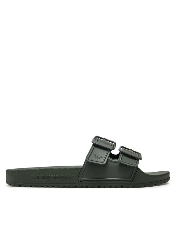 Emporio Armani Šľapky XVPS09 XN998 S132 Kaki